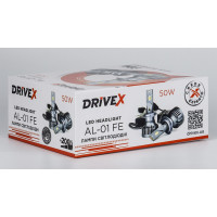 Світлодіодні лампи DriveX AL-01FE HB3(9005) 6000K 50W 12V 9500Lm LED