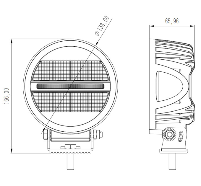 Фара додаткового світла DriveX WL R-110 DLX 5.5