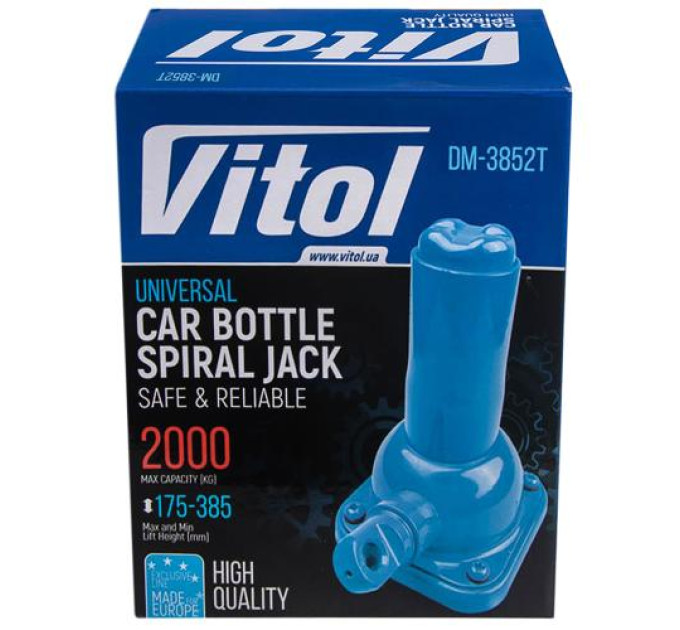 Домкрат Vitol  DM-3852T/ST-107B 2т