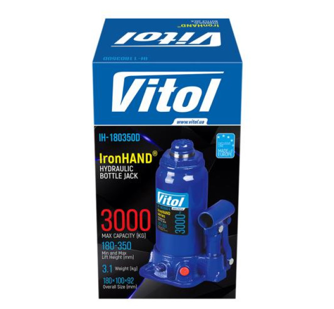 Домкрат Iron Hand IH-180350D 3т