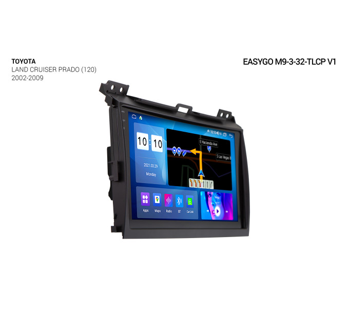 Штатна автомагнітола EasyGo M9-3-32-TLPC Toyota Land Cruiser Prado (120) 2002-2009