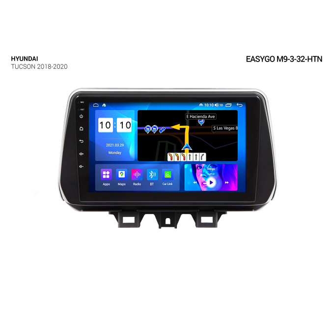 Штатна автомагнітола EasyGo M9-3-32-HTN Hyundai Tucson 2018-2020