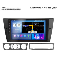 Штатна магнітола EasyGo M9-4-64-BEE QLED BMW 3 E90 E91 E92 E93 2005-2013