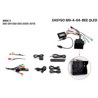 Штатна магнітола EasyGo M9-4-64-BEE QLED BMW 3 E90 E91 E92 E93 2005-2013