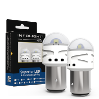 Світлодіодні лампи Infolight P21/4W, BAZ15D (1157)