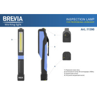 Ліхтар інспекційний Brevia LED Pen Light 2W LED, 150lm, IP20, IK05, 3xAAA 11390 11390