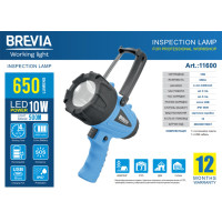 Ліхтар інспекційний Brevia LED 500М 11600 10W LED 650lm 4400mAh microUSB