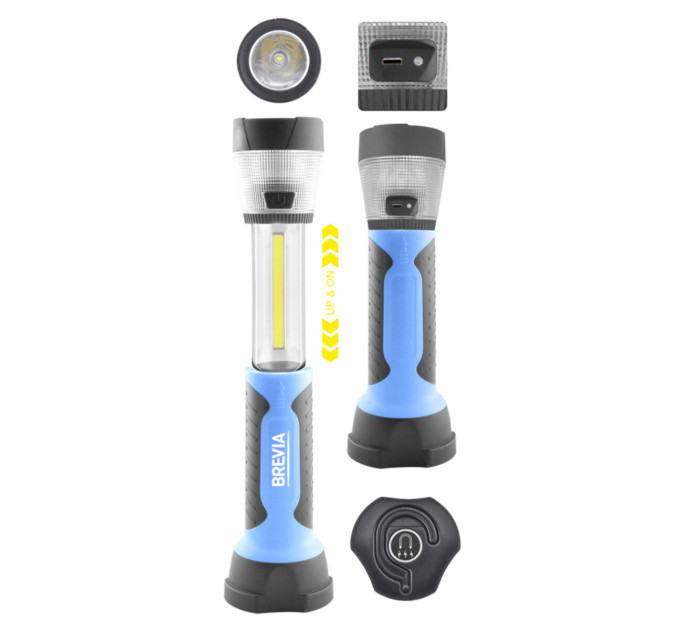 Ліхтар інспекційний телескопічний Brevia LED 11330 3W COB+1W LED+8LED