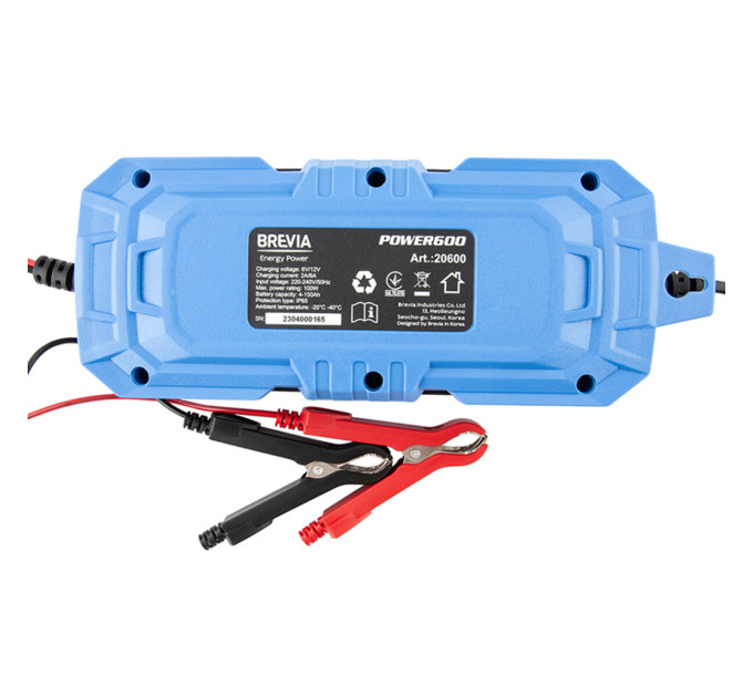Зарядний пристрій Brevia Power600 20600EP 6V/12V 6A