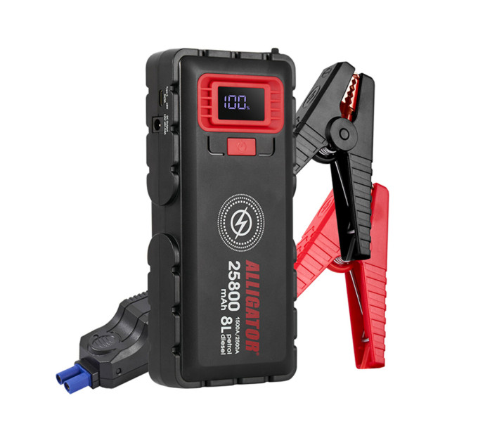 Портативний пусковий зарядний пристрій Alligator Jump Starter JS848 1500A/2500A 25800mAh