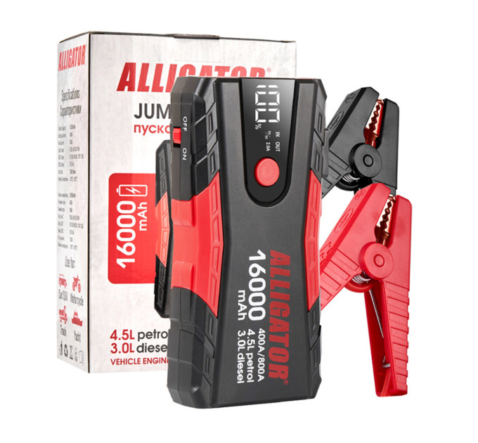 Портативний пусковий зарядний Alligator Jump Starter JS840