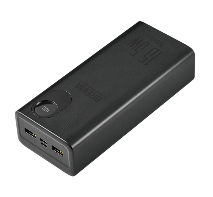 Повербанк Brevia 45315 30000mAh 15.5W Li-Pol, LCD