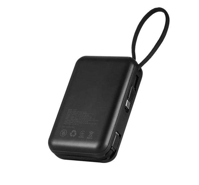 Повербанк Brevia 45222 20000mAh 22.5W Type-C+Lightning Cable, Li-Pol, LCD
