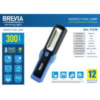 Ліхтар інспекційний Brevia LED 11310 8SMD+1W LED 300lm 3xAA