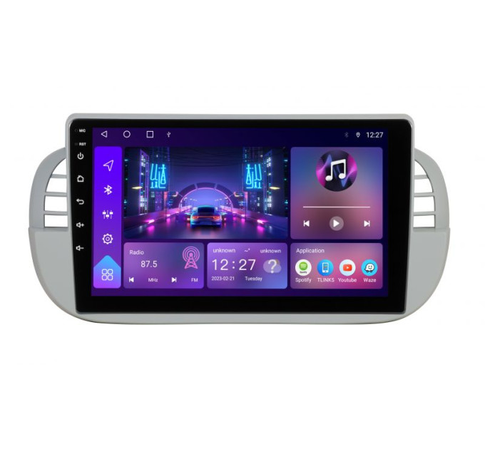 Штатна магнітола Soundbox S-1248 зCarPlay та 4G модемом для автомобіля Fiat 500 2015+