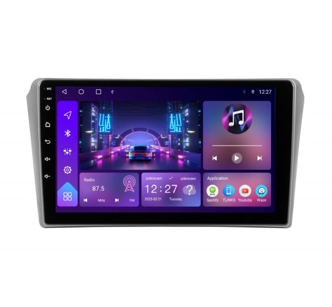 Штатна магнітола Soundbox S-1323 з CarPlay та 4G модемом для Toyota Avensis 2002-2008 (Silver) S8-1323