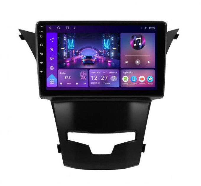 Штатна магнітола Soundbox S-4431 з CarPlay та 4G модемом для Ssangyong Korando 2013-2017 S4-4431