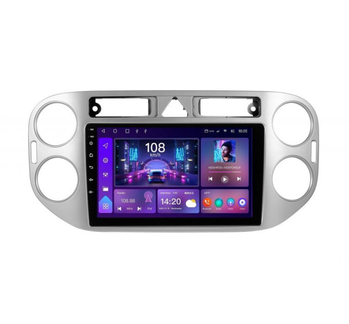 Штатна магнітола Soundbox S-6291 з CarPlay та 4G модемом для Volkswagen Tiguan 2010-2015 S4-6291