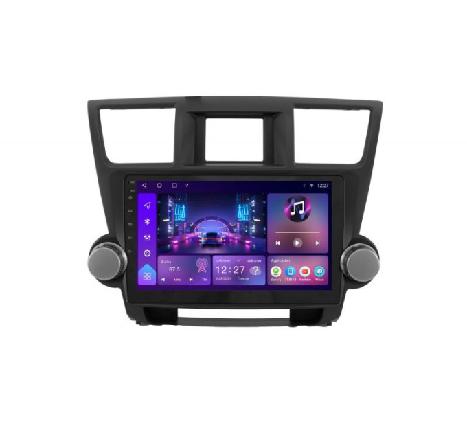 Штатна магнітола Soundbox S-8118 з CarPlay та 4G модемом для Toyota Highlander 2007-2014 S4-8118