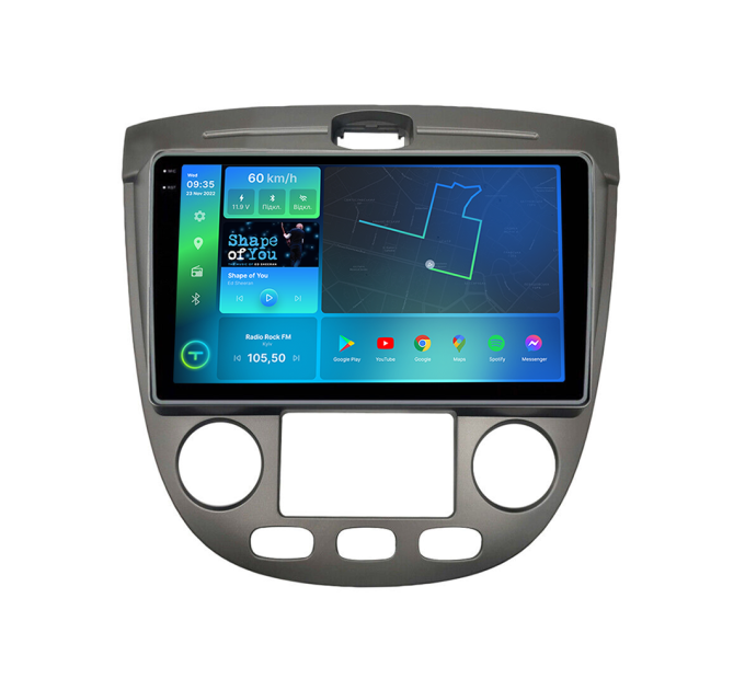 Штатна магнітола Torssen 2K Chevrolet Lacetti 04-13 climate silver F106128 4G Carplay DSP