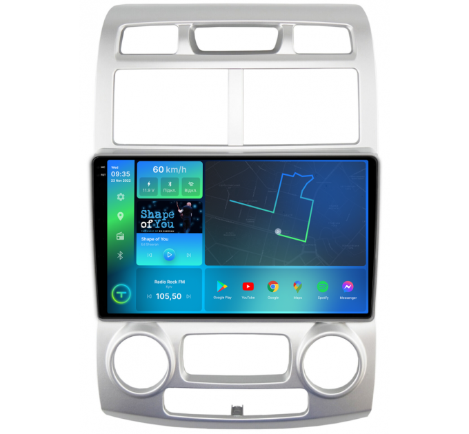 Штатна магнітола Torssen 2K Kia Sportage 2 05-09 climate Європа F96128 4G Carplay DSP