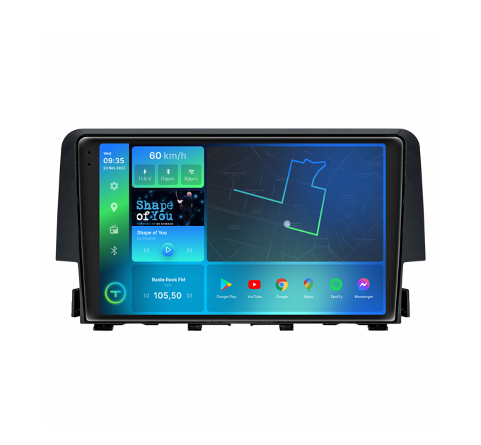 Штатна магнітола Torssen 2K Honda Civic 18+ F9332 4G Carplay DSP