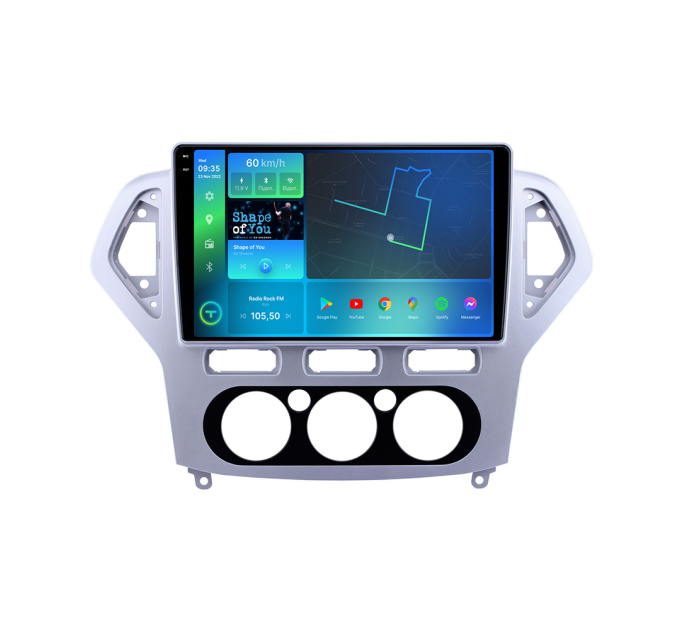 Штатна магнітола Torssen 2K Ford Mondeo 07-11 silver F96128 4G Carplay DSP