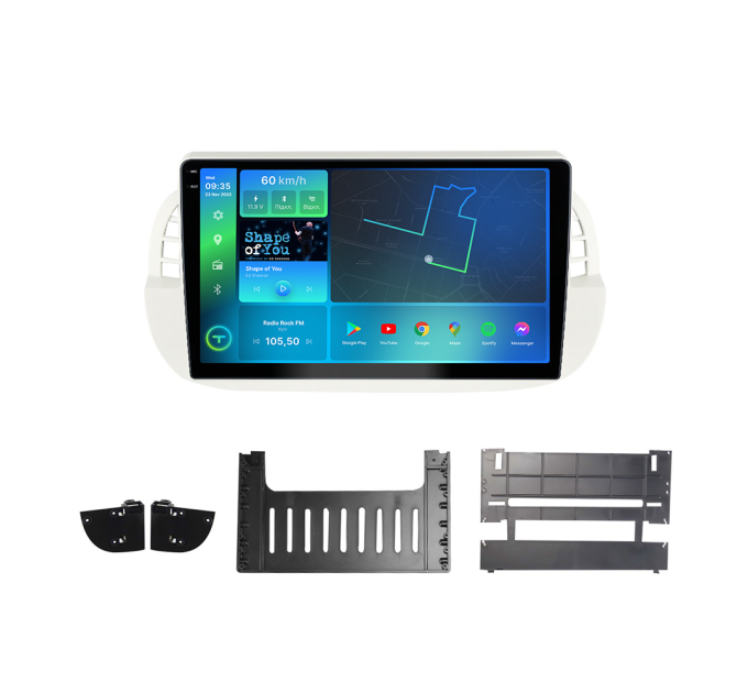 Штатна магнітола Torssen 2K Fiat 500 2007-2015 F9464 4G Carplay DSP