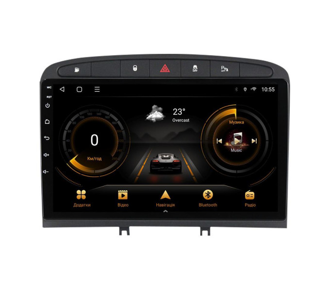 Штатна магнітола для Peugeot 408 2012-2020 BACAR 2/32Gb Optimal