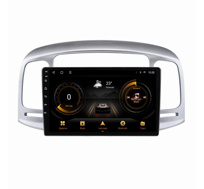 Штатна магнітола для Hyundai Accent MC 2006-2011 BACAR 1/16Gb Optimal