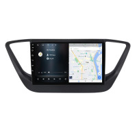 Штатна магнітола для Hyundai Accent Solaris 2017-2018 black BACAR 4/64Gb Individual