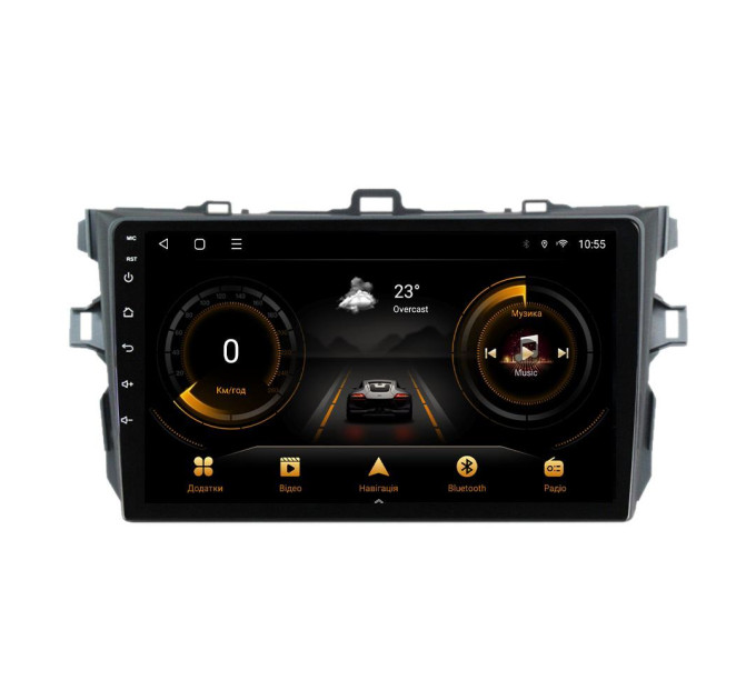 Штатна магнітола для Toyota Corolla 2006-2013 BACAR 1/16Gb Optimal