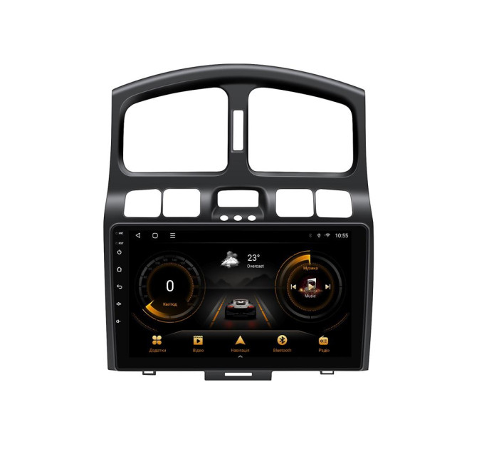 Штатна магнітола для Hyundai Santa Fe 2000-2006 BACAR 1/16Gb Optimal