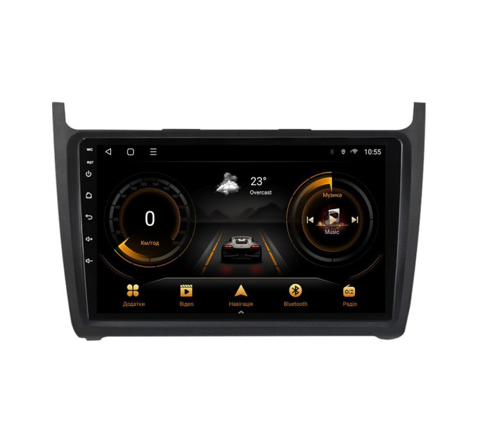 Штатна магнітола для VW Polo 2008-2015 BACAR 1/16Gb Optimal