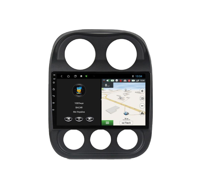 Штатна магнітола для Jeep Compass 2009-2015 BACAR 2/32Gb Optimal