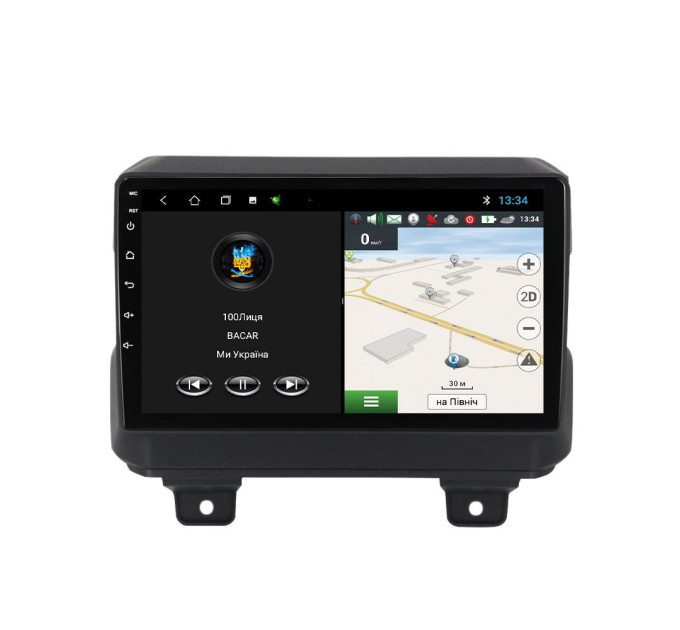 Штатна магнітола для Jeep Wrangler 4 2018-2019 BACAR 1/16Gb Optimal
