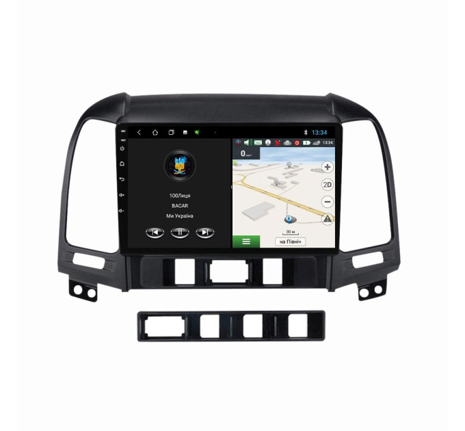 Штатна магнітола для Hyundai Santa Fe 2006-2012 BACAR 2/32Gb Optimal
