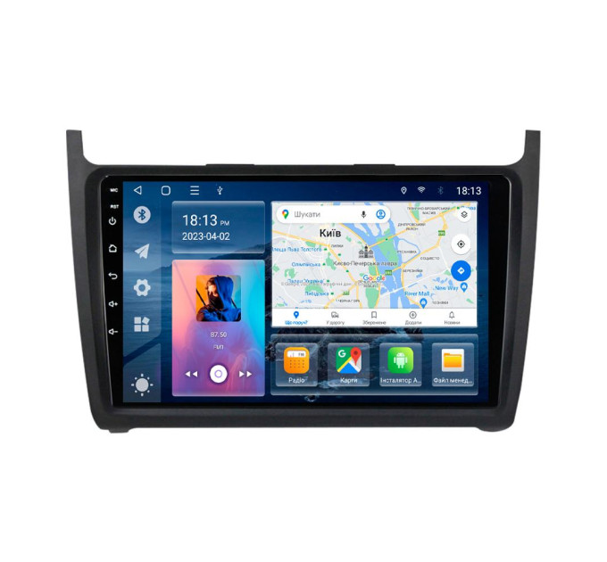 Штатна магнітола для VW Polo 2008-2015 BACAR 4/64Gb Individual