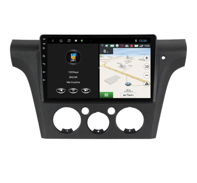 Штатна магнітола для Mitsubishi Outlander 2002-2008 BACAR 1/16Gb Optimal