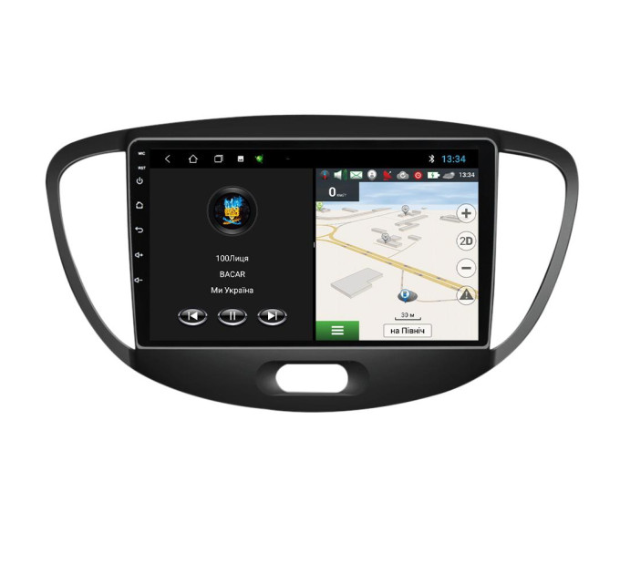 Штатна магнітола для Hyundai i10 2007-2013 BACAR 1/16Gb Optimal