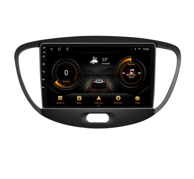 Штатна магнітола для Hyundai i10 2007-2013 BACAR 1/16Gb Optimal