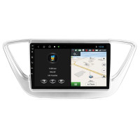 Штатна магнітола для Hyundai Accent Solaris silver 2017-2018 BACAR 1/16Gb Optimal