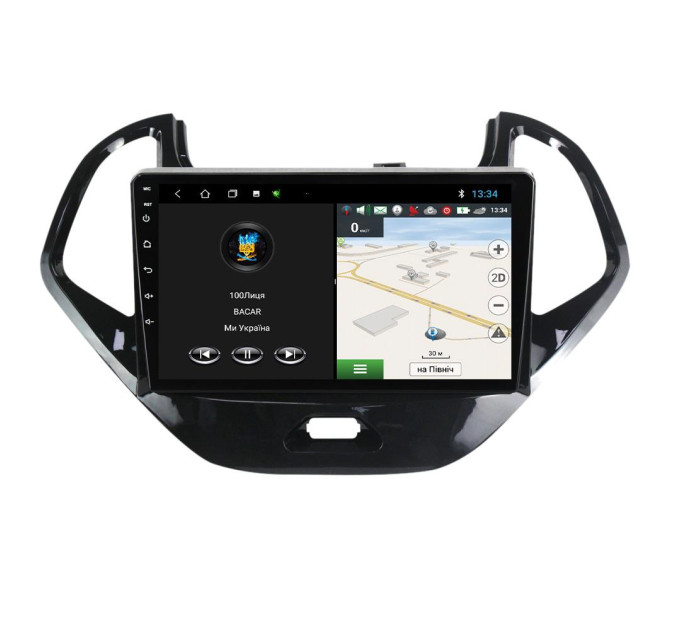 Штатна магнітола для Ford Figo 2015-2018 BACAR 1/16Gb Optimal