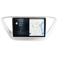 Штатна магнітола для Hyundai Accent Solaris silver 2017-2018 BACAR 4/64Gb Individual