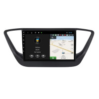 Штатна магнітола для Hyundai Accent Solaris 2017-2018 black BACAR 1/16Gb Optimal