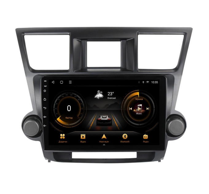 Штатна магнітола для Toyota Highlander 2007-2013 BACAR 2/32Gb Optimal