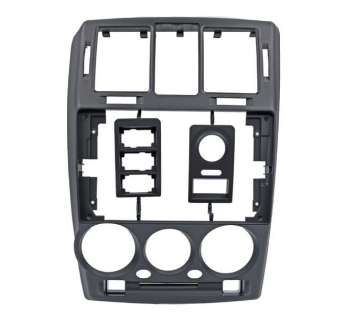 Перехідна рамка QBR 0777-09 під Hyundai Getz 1【Right hand driver】2002-2011 серебро (F1) 9 дюймів