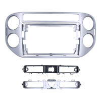 Перехідна рамка QBR 0135-35B під Volkswagen Tiguan 1 NF 2006-2017 Golf Plus 2005-2014 (Silver) (F2) 9 дюймів