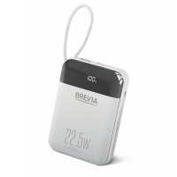 Повербанк Brevia 45122 10000mAh 22.5W Type-C+Lightning Cable, Li-Pol, LCD