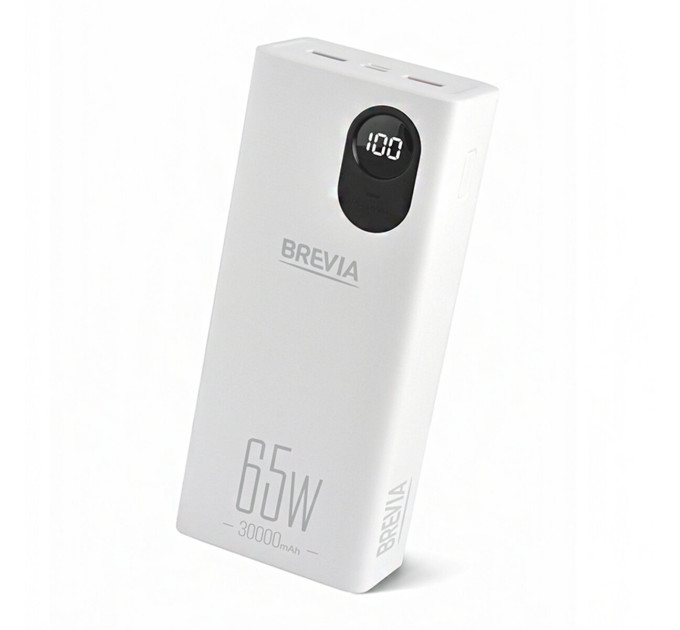 Повербанк Brevia 45365 30000mAh 65W Li-Pol, LCD